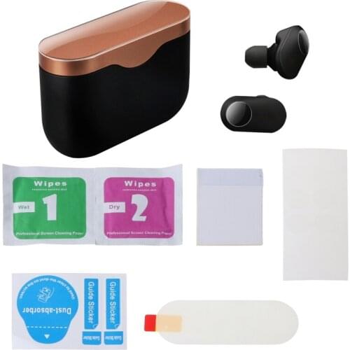 C1FB 1Set High Transparent Protective Film Sleeve Anti-scratch Skin Protector for So-ny WF-1000XM3 Bluetooth-compatible