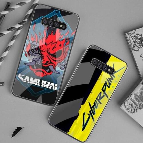 Game C-Cyberpunkes Phone Case Tempered Glass For Samsung S20 Plus S7 S8 S9 S10 Plus Note 8 9 10 Plus
