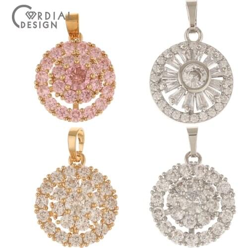 Cordial Design 10Pcs 16*24MM CZ Pendant For Necklace/Hand Made/Jewelry Accessories/DIY Charms/Jewelry Findings & Components