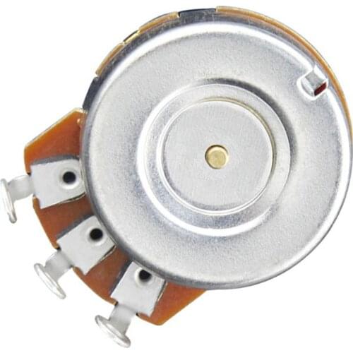 E9LE Gold Long Split Brass Shaft ELectric Guitar Bass Volume Tone Control Pots Potentiometer A500K