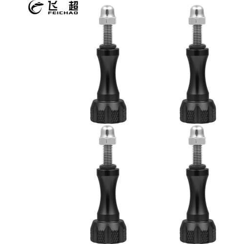 4Pcs FEICHAO Aluminum Nut Thumb Screw M5 Mount Monopod Tripod for GoPro Hero 8 7 6 5 4 Session Yi 4K Sjcam Eken Action Camera
