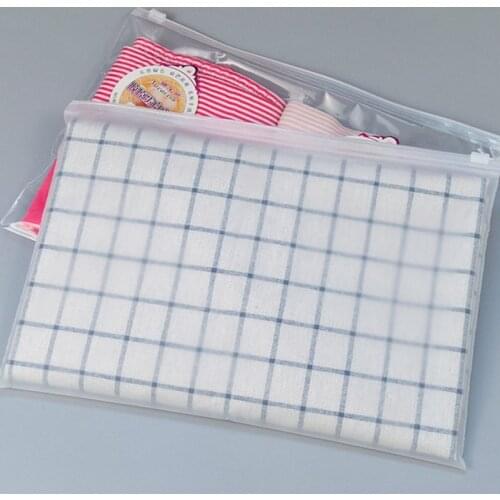 Horizontal Plate 30*20 Underwear Bra Sheet Quilt Cover Storage Bag Zipper Frosted Transparent Clothes Packaging Bag Clothing Bag