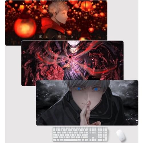Game Anime Jujutsu Kaisen Yuji Itadori Mouse Pad Large Men Women Gaming Computer Keyboard Desk Mat Playmat Xmas Gifts