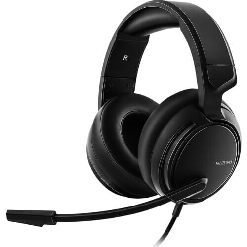 NUBWO N12 Gaming Headphones w/ Microphone Noise Cancelling 3.5mm AUX Earphone Over-ear Headset Adjustable Headband for PC Laptop