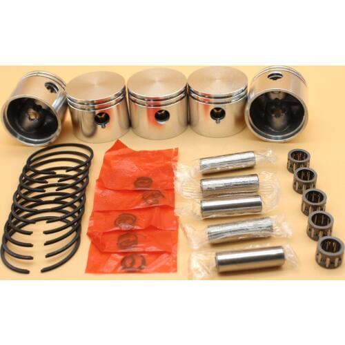 5Set Engine Piston Bearing Rings Kit Fit POULAN 1950 2150 2250 2550 (41MM) Chainsaw Replacement Parts