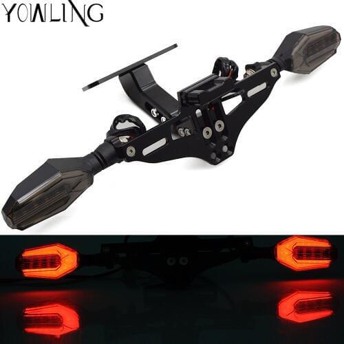 FOR buell 1125CR aprilia rs 125 benelli bn302 Motorcycle CNC Fender Eliminator License Plate Bracket Turn Signal Light tail tidy