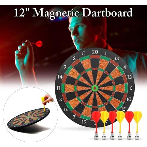 Magnetic Dart Target Board Set Wall Mounted Dartboards Protective Easy Hanging Dart Board Set Parent-child Game Accessories