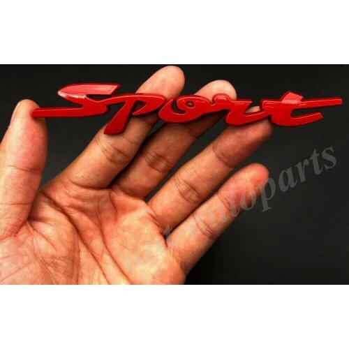 Metal Red Sport Racing Car Trunk Tailgate Fender Emblem Badge Decals Sticker