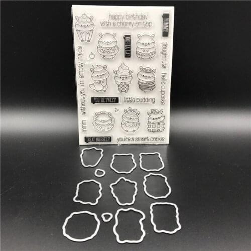 Cute Dessert D Metal Cutting Dies Stencils for DIY Scrapbook/photo album Decorative Embossing DIY Paper Cards Making Proje A670