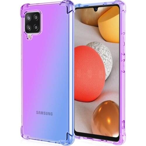 Fashion Colorful Soft Anti-drop TPU Case for Samsung Galaxy A42 5G S20 FE A12 A52 A21S A31 A51 A71 M31S M31 Anti-slip Phone Bag