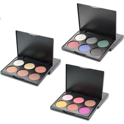 New 6 Colors Women Noble Painting Paper Case Makeup Eyeshadow In One Palette Include Matte Pearl Natural Shimmer Glitter Shadow