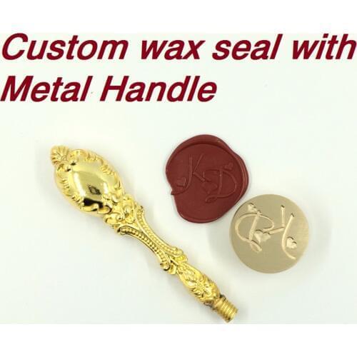 Customize Wax Stamp with Your Logo,with metal handle,DIY Ancient Seal Retro Stamp,Personalized Stamp Wax Seal custom design