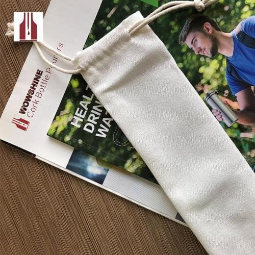 50 Pcs/Lot Portable Stainless Steel Storage Straw bag Reusable Straw Pouch Picnic Camping Chopsticks Tableware Bag white 7x29cm