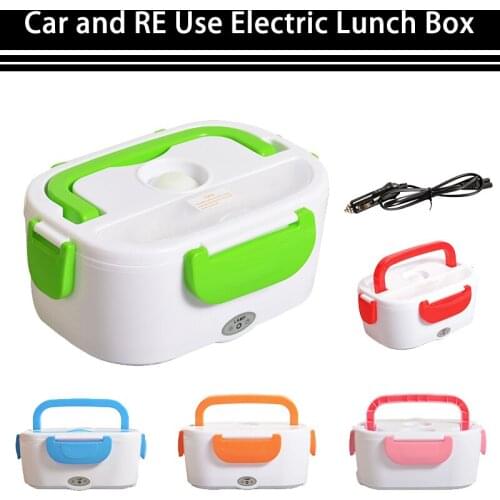 12V 24V Portable Electric Heated Lunch Box Bento Box Car Food Container Warmer Mini rice cooker School Office Home Dinnerware