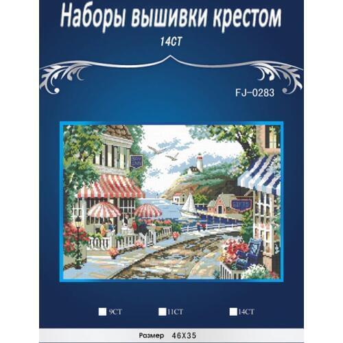 Dimensions 5157 Hollyhocks Decor counted 14ct white canvas similar DMC Cross Stitch kits14ct needlework Set DIY embroidery