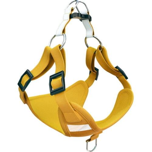 Adjustable anti-bite off small and medium-sized dogs walking dog traction rope vest chest harness method bullfighting Teddy