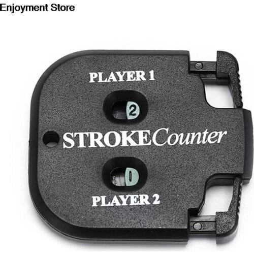 1pc 5.5cmx5cm Mini Handy Golf Count Shot Stroke Putt Score Counter Two Digits Scoring Keeper Black Color
