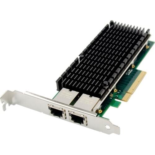 2 Port PCIE X8 10 Gigabit Ethernet RJ45 Port Network Card Chip Intel X540 Dual Port 10GbE Server Network Card LAN Port