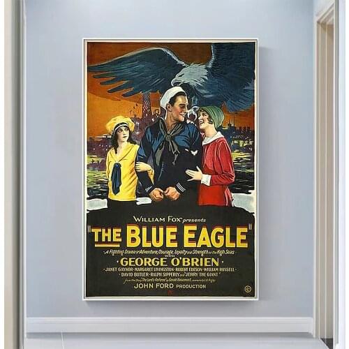 V0853 The Blue Eagle Vintage Classic Movie Wall Silk Cloth HD Poster Art Home Decoration Gift