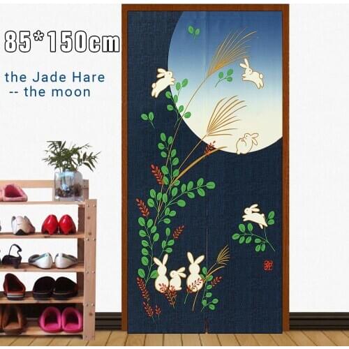 85 x 150cm/33.5'' x 59" Japanese Artistic Polyester Fiber Doorway Curtains Kitchen Decorations