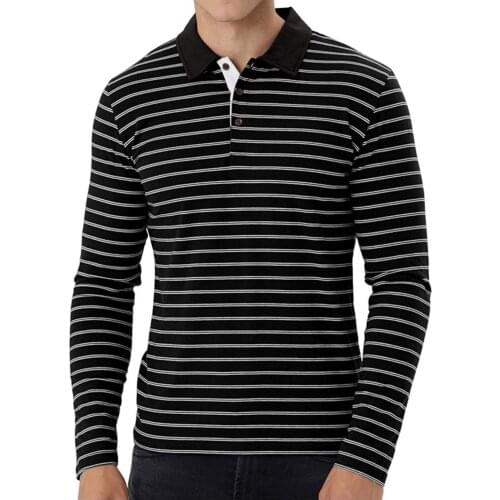YOUYEDIAN Long Sleeve Polos For Men