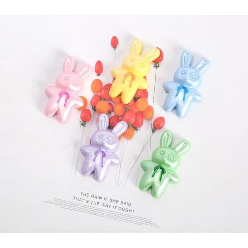 10pcs/lot Big size Kawaii Rabbit Resin Cabochon Fackblack for DIY Phone Decoration Refrigerator patch accessories