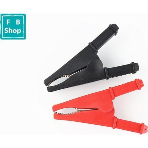 2PCS Battery Test Clip 55MM HV Alligator Clip For Banana Plug 4mm Multimeter Pen Cable Probes Crocodile Clip