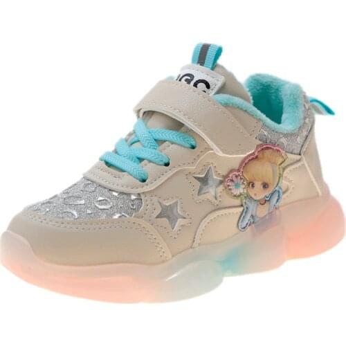 2020 Winter Kids Sports Shoes Children Casual Plush Sneaker Fashion Autumn Girls Boots 1 2 3 4 5 6 Year Old Anti-Slippery