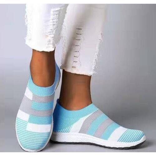 2020 New Summer Women Sneakers Shoes Outdoors Breathable Mesh Slip-On Flat Women Loafers Casual Sports Sock Shoes