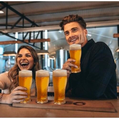 4-in-1 Creative Beer Mug Acrylic Balance Cup Party Wine Dispenser Funny Glass Beer Mug Sturdy Beer Stein Transparent