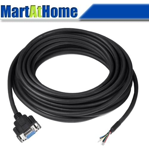 5 Meter Encoder Extension Cable DB15 to DB15/6-wires CABLEH-BM5M5 CABLEM-BM5M0 for Leadshine Brushless Servo Motors