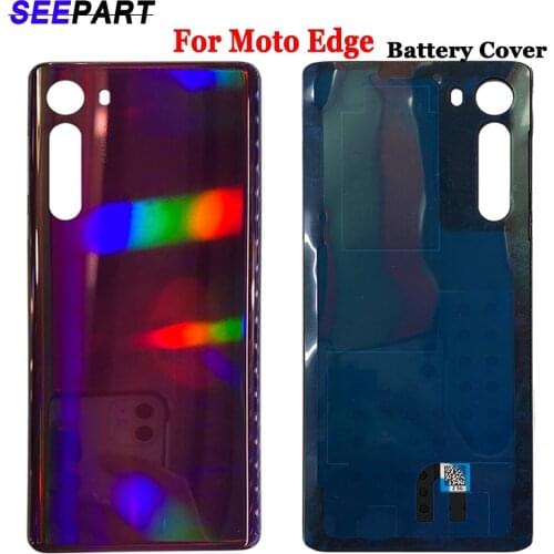 6.59"For Motorola Moto Edge Battery Back Cover Glass Rear Cover Housing Door for Moto Edge Back Battery Cover
