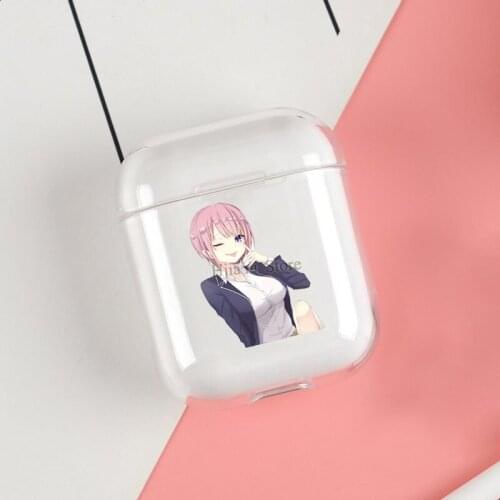 Ichika Nakano The Quintessential Quintuplets Cases For Apple AirPods 1 2 Case Clear Wireless Earphone Case Protective Shell