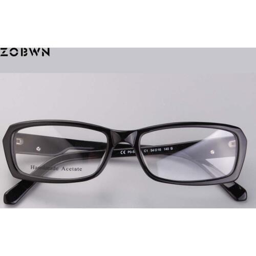 Black full frame Eyewear Prescription Eyeglasses With Clear Lens Optical Glasses Spectacle Frames montures de lunette Men Women