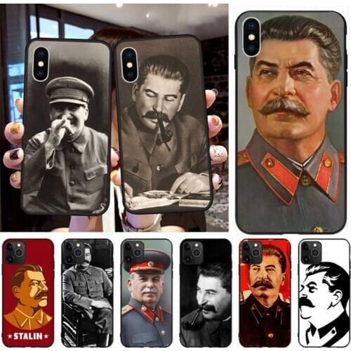 CUTEWANAN Russian Stalin Ussr Soft Silicone TPU Phone Cover for iPhone 11 pro XS MAX 8 7 6 6S Plus X 5S SE 2020 XR case