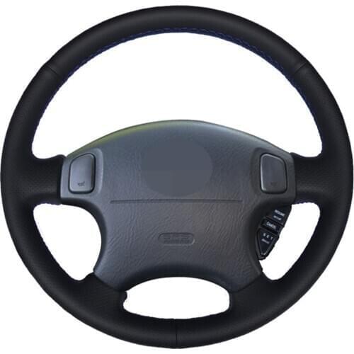 Car Steering Wheel Cover Black Artificial Leather For Honda Accord 6 1998- 2002 Odyssey 1998-2001 Acura CL 1998-2003 MDX