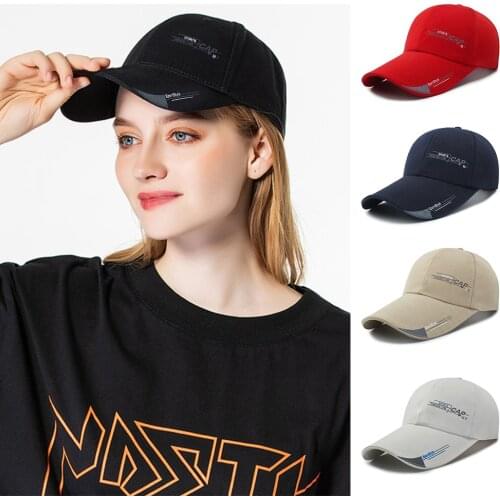 Ladies Fashion Baseball Outdoor Hiking Letter Caps Solid Embroidery Adjustable Hat Women Men Cotton Casual Hats