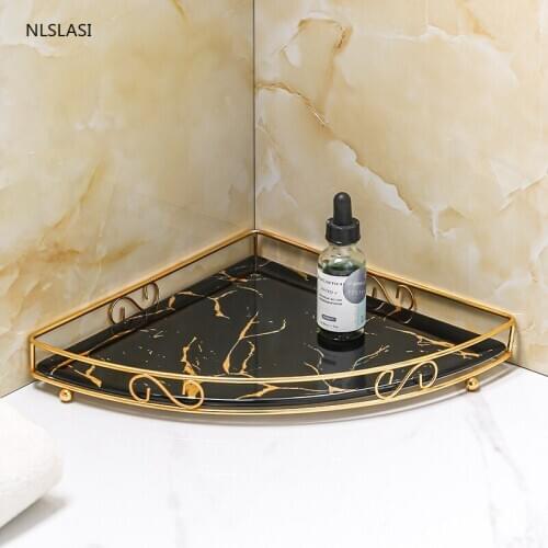 Nordic Ceramic Light Luxury Marble Texture Tray Jewelry Storage Tray Dressing Table Desktop Racks Finishing Rack Accessories