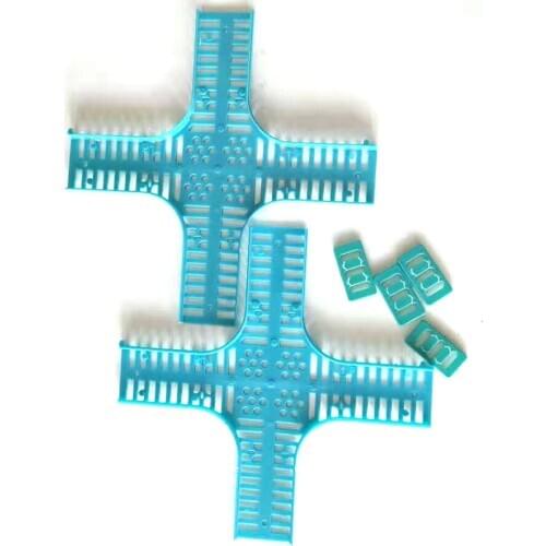 7PCS Beekeeping Queen Bee Cage For Wintering Overwintering Rearing Cages Cold Winter Plastic Cross Type Tools Supplies Green