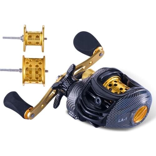 2021 New Metal Spool Baitcasting Reel 6Kg Max Drag 7.2:1 High Speed Gear Ratio Saltwater Freshwater Fishing Wheel Fishing Reel