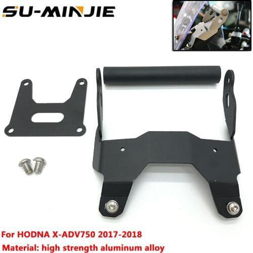 New Arrival!!Motorcycle front Stand Holder Smartphone For HONDA X-ADV 750 XADV XADV750 GPS Bar Mobile Phone bracket GPS black