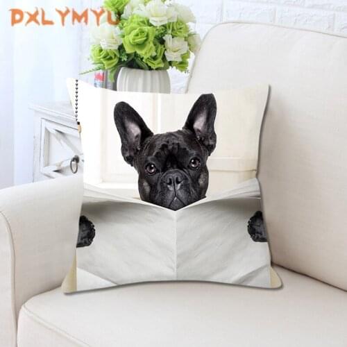 New Style Animals Print Pillowcase Decorative Cushion For Sofa Cartoon Dog Pillow Chair Car Cushion Home Decoration