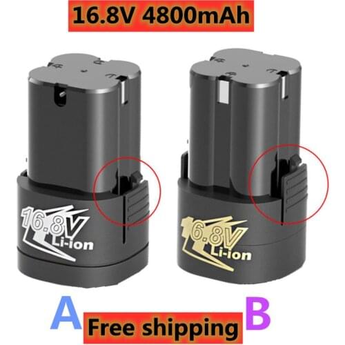 New 16.8v 4800mAh Universal Rechargeable Lithium Battery For Power Tools Electric Screwdriver Electric drill Li-ion Battery