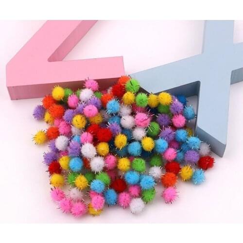 Hairball lace rim 1CM Pom Pom Lace Fringe Ribbon DIY Sewing Decoration For Curtain Dress Clothes Handmade Craft