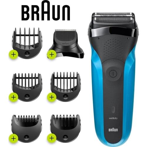 Original BRAUN Series 3 Shave & Style 310 CT Wet Dry Shaver With Precision Dial And 5 Combs Cordless Rechargable shaver For Men