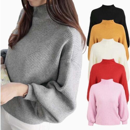 Autumn Winter Sweater Women Pullovers Knitted Elasticity Casual Jumper Fashion Slim Turtleneck Warm Female Sweaters
