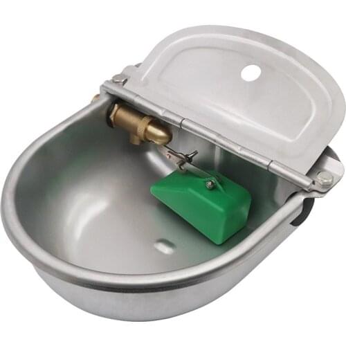 Livestock Horse Cow New Automatic Water Bowls Stainless Steel Drinking Bowl Float Outlet For Cattle Dog Sheep Pig Feeder