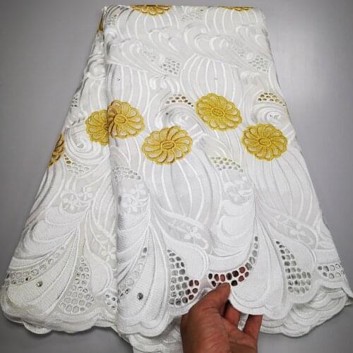 Swiss Voile Lace In Switzerland Tissu African Dry Lace Nigerian Polish Lace Hot Sale Cotton Fabric High Quality 5yards