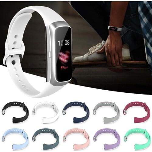 Silicone Sport Watch Band Strap Wrist Straps For Samsung Galaxy Fit SM-R370 Smart Bracelet Replacement Wristband Accessories