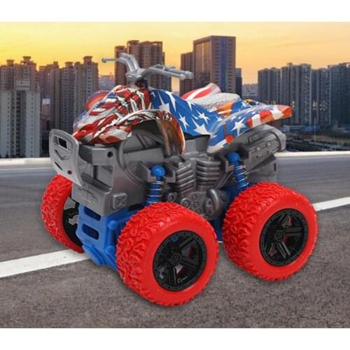 Stunt Car Stylish Functional Metal Toy Car Four-Wheel Drive for Gift
